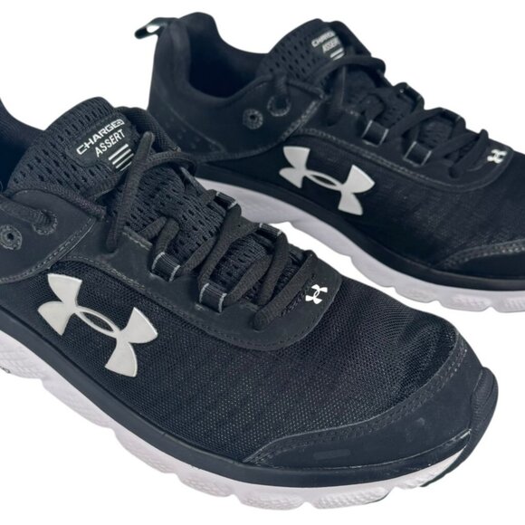 Under Armour Mens Size 10 Charged Assert 8 3021952-001 Running Shoes - Black - Picture 3 of 10